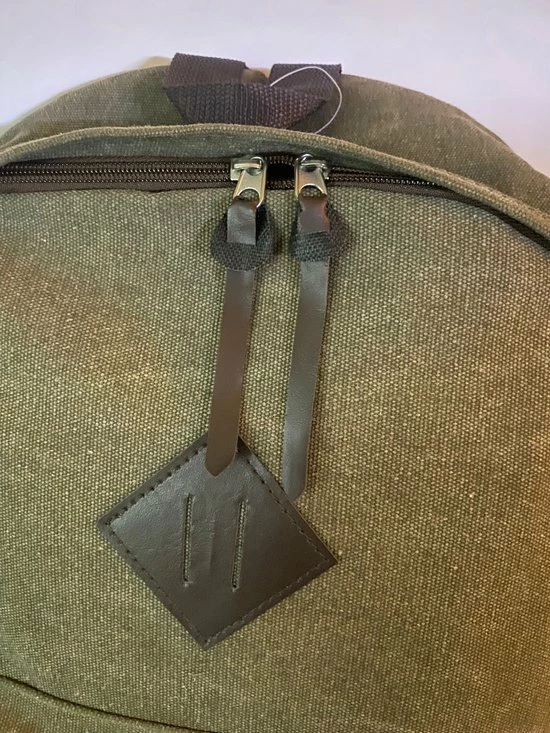 Nieuw 🤩 Active Sport Active Rugzak Canvas - Rugtas - Olijfgroen - 2 Vakken - 20 Liter ❤️ 5 Nieuw 🤩 Active Sport Active Rugzak Canvas - Rugtas - Olijfgroen - 2 Vakken - 20 Liter ❤️ - Afbeelding 3