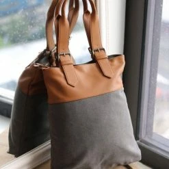 Kopen 👏 Dutch Arrows - PU Leer Shopper - Tas - PU Leer - Canvas - Dutch Design - Fashion - Cadeau - Geschenk 😀 -Tassen-Dames Winkel 550x733 16