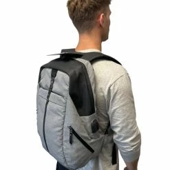 Goedkoopste 🔔 Active Sport 🎒 Backpack USB Laptoprugzak - 15,6 Inch - Waterdichte Ritsen - Rugtas - Anti Diefstal - Design 2023 😀