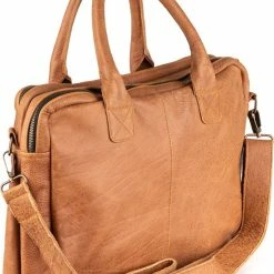Beste Pirce ❤️ Dutch-Bag Amsterdam Aktetas Laptoptas 17 Inch Leer Cognac - Vintage Leder - Handgemaakt In NL - Premium Leer - Unisex Heren En Dames - Met Schouderband - Exclusieve Kwaliteit - Aktetas - 🎉 -Tassen-Dames Winkel 550x738 5
