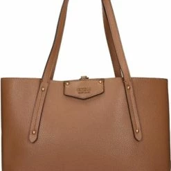Beste Verkoop 🔥 Guess Shopper / Schoudertas / Tas Dames - Eco Brenton - Bruin 👍 -Tassen-Dames Winkel 550x743 1