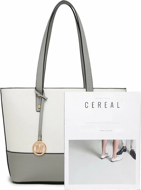 Gloednieuw π Miss Lulu Handtas - Handtassen Dames - Schoudertassen Vrouw - Crossbody - Clutch - Grijs (LG2023 GY/WE) π 6 Gloednieuw π Miss Lulu Handtas - Handtassen Dames - Schoudertassen Vrouw - Crossbody - Clutch - Grijs (LG2023 GY/WE) π - Afbeelding 4