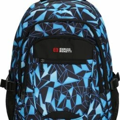 Top 10 🤩 Enrico Benetti Santa Cruz Laptop Rugzak - Zwart/Aqua 😍