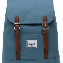Beste deal π Herschel Retreat Mini - Bluestone / Nieuw Voor 2022 - Gemaakt Van Gerecycleerde PET Flessen - Damesrugzak - Met Interne Opberghoes En Magnetische Sluiting / Met Levenslange Fabrieksgarantie / Limited Lifetime Warranty / Blauw π