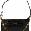 Gloednieuw 🎉 Guess Katey Croc Mini Dames Tas - Zwart - Maat Geen 🔥 -Tassen-Dames Winkel 550x757