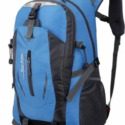 Coupon 🔥 Faseras Outdoor Camping Rugzak - 17 Inch Laptopvak - Waterafstotend - Wandel Rugzak - Blauw - 40L 👍 -Tassen-Dames Winkel 550x772
