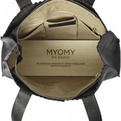 Beste Verkoop 🧨 MYOMY My Paper Bag Dames Handtas - Zwart 😉 -Tassen-Dames Winkel 550x774 7