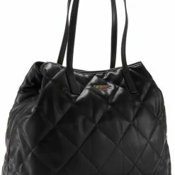 Goedkoopste 🔥 Guess Vikky Tote Dames Shopper - Zwart - Maat Geen 🛒 -Tassen-Dames Winkel 550x776