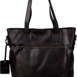 Korting 🌟 Burkely Vintage Jade Laptopshopper - Schoudertas - Zwart 😍 -Tassen-Dames Winkel 550x782 4