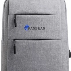 Promo ๐ฅฐ Faseras Moderne Rugzak - Anti Diefstal Rugzak - Schooltas - Rugtas - Laptoptas - Incl. Laptopvak T/m 15.6 Inch - Met USB Laadpoort - Grijs - 20L ๐