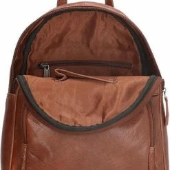 Beste Verkoop 🌟 Old West Leren Dames Rugzak San Antonio M - Bruin 🧨 -Tassen-Dames Winkel 550x789 2