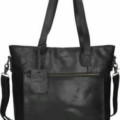 Korting 🌟 Burkely Vintage Jade Laptopshopper - Schoudertas - Zwart 😍 -Tassen-Dames Winkel 550x790 4