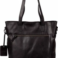 Korting 🌟 Burkely Vintage Jade Laptopshopper - Schoudertas - Zwart 😍 -Tassen-Dames Winkel 550x791 6