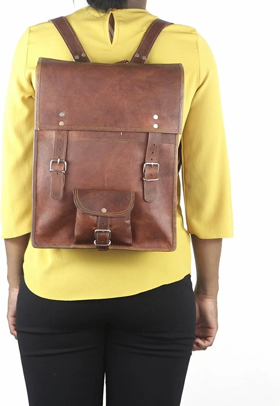 Top 10 🔥 Oncedoce Rugtas 15,4 Inch “Tenerife” – Rugzak - Bruin Echt Leer Laptoptas - Unisex Vintage Design ⭐ 11 Top 10 🔥 Oncedoce Rugtas 15,4 Inch “Tenerife” – Rugzak - Bruin Echt Leer Laptoptas - Unisex Vintage Design ⭐ - Afbeelding 9