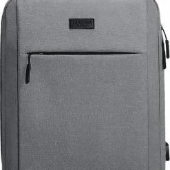 Goedkoop 👏 ZILOU® Rugzak - 15,6 Inch Laptop Rugtas - USB Poort - Waterafstotend - Grijs 🤩 -Tassen-Dames Winkel 550x798 2