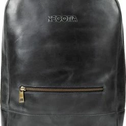 Promo ๐งจ Negotia Leather NEGOTIA Alpha - Leren Laptop Rugzak Dames En Heren - Leren Rugtas - 100% Luxe Top-Grain Leer - Zwart ๐