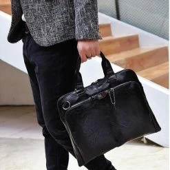 Goedkoop 😀 Merkloos PU Leren Laptoptas - Schoudertas - Handtas - 15 Inch - Waterdichte Aktetas - Heren 🧨 -Tassen-Dames Winkel 550x808 6