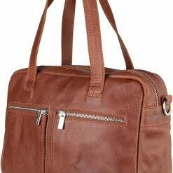 Gloednieuw ⌛ Cowboysbag Ormond Schoudertas - Cognac 😉 -Tassen-Dames Winkel 550x810 4
