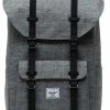 Beste Verkoop 🌟 Eco | Herschel Little America - Raven Crosshatch / Ruime Rugzak Met 25L Opbergvolume / 100% Vervaardigd Uit Gerecycleerde PET Flessen / 15" Gewatteerd Laptopvak / Magnetische Sluiting / Met Levenslange Fabrieksgarantie / Limited Lifetime Warranty ⭐