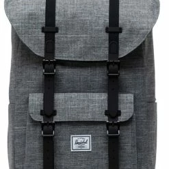 Beste Verkoop 🌟 Eco | Herschel Little America - Raven Crosshatch / Ruime Rugzak Met 25L Opbergvolume / 100% Vervaardigd Uit Gerecycleerde PET Flessen / 15" Gewatteerd Laptopvak / Magnetische Sluiting / Met Levenslange Fabrieksgarantie / Limited Lifetime Warranty ⭐