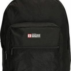 Gloednieuw ⭐ Enrico Benetti Amsterdam Rugzak 54233 - 15'' Laptopvak - Zwart 🔔