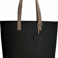 Beste recensies van 💯 Beagles VILTEN Shopper Schoudertas Zwart Vilt Met Rits TRENDY 💯