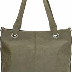 Korting 😉 Enrico Benetti June 66527 Shopper Met Tabletvak - Olijf Groen 🛒