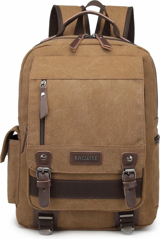 Aanbiedingen π€© Bagwise® - Rugzak - Rugtas - Schooltas - Canvas -25 L - Vintage - 15" Inch Laptopvak -1270 Camel Bruin π 3 Aanbiedingen π€© Bagwise® - Rugzak - Rugtas - Schooltas - Canvas -25 L - Vintage - 15" Inch Laptopvak -1270 Camel Bruin π
