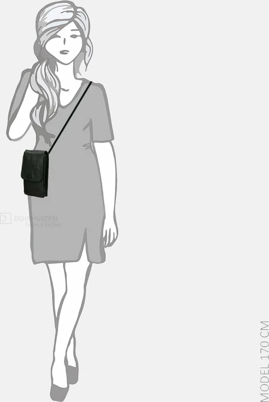 Goedkoopste ⌛ Bear Design Robbie Leren Crossbodytas / Schoudertas - Zwart ❤️ 9 Goedkoopste ⌛ Bear Design Robbie Leren Crossbodytas / Schoudertas - Zwart ❤️ - Afbeelding 7