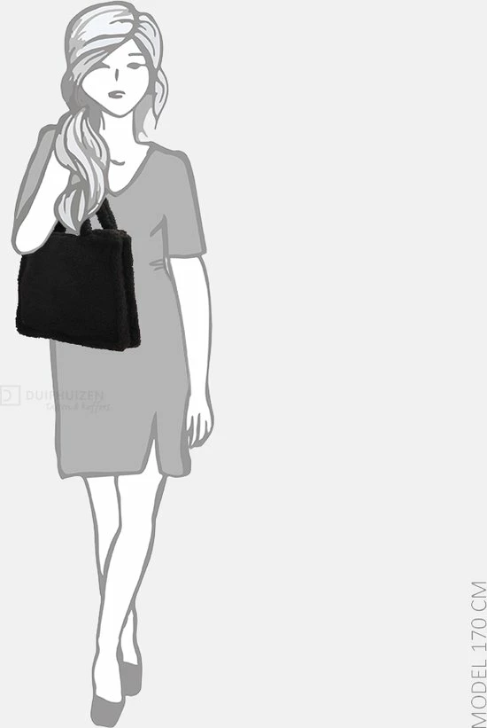 Groothandel ๐ Charm London Fluffy Teddy Shopper Westfield Zwart ๐ 10 Groothandel ๐ Charm London Fluffy Teddy Shopper Westfield Zwart ๐ - Afbeelding 8