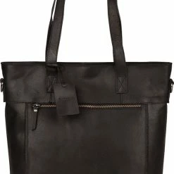 Korting 🌟 Burkely Vintage Jade Laptopshopper - Schoudertas - Zwart 😍