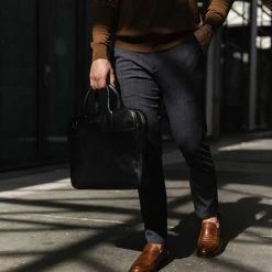 Flash-uitverkoop 🎉 Negotia Leather NEGOTIA Delta - Leren Laptoptas Heren En Dames 15,6 Inch - Aktetas - Werktas - Messenger Bag - 100% Luxe Top-Grain Leer - Zwart ✨ -Tassen-Dames Winkel 550x825 4