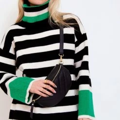 Nieuw 🎉 Teatro Festival Tas - Leren Buidel Tas - Bum Bag - Leren Tas - Zwart ❤️ -Tassen-Dames Winkel 550x828 2