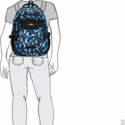 Top 10 🤩 Enrico Benetti Santa Cruz Laptop Rugzak - Zwart/Aqua 😍 -Tassen-Dames Winkel 550x829 11