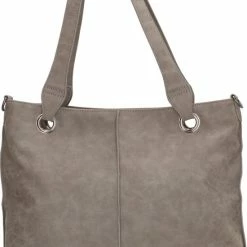 Gloednieuw 🔥 Enrico Benetti June 66527 Shopper Met Tabletvak- Midden Grijs 🎁