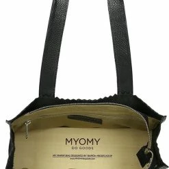 Beste Verkoop 🧨 MYOMY My Paper Bag Dames Handtas - Zwart 😉 -Tassen-Dames Winkel 550x832 5