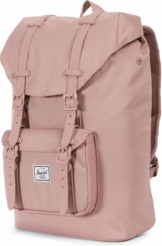 Promo 😀 Herschel Little America Mid-Volume - Ash Rose / Rrugzak Met 17L Opbergvolume - 13" Fleece-gevoerd Laptopvak - Magnetische Sluiting / Met Levenslange Fabrieksgarantie / Limited Lifetime Warranty / Roze 🔔 6 Promo 😀 Herschel Little America Mid-Volume - Ash Rose / Rrugzak Met 17L Opbergvolume - 13" Fleece-gevoerd Laptopvak - Magnetische Sluiting / Met Levenslange Fabrieksgarantie / Limited Lifetime Warranty / Roze 🔔 - Afbeelding 4